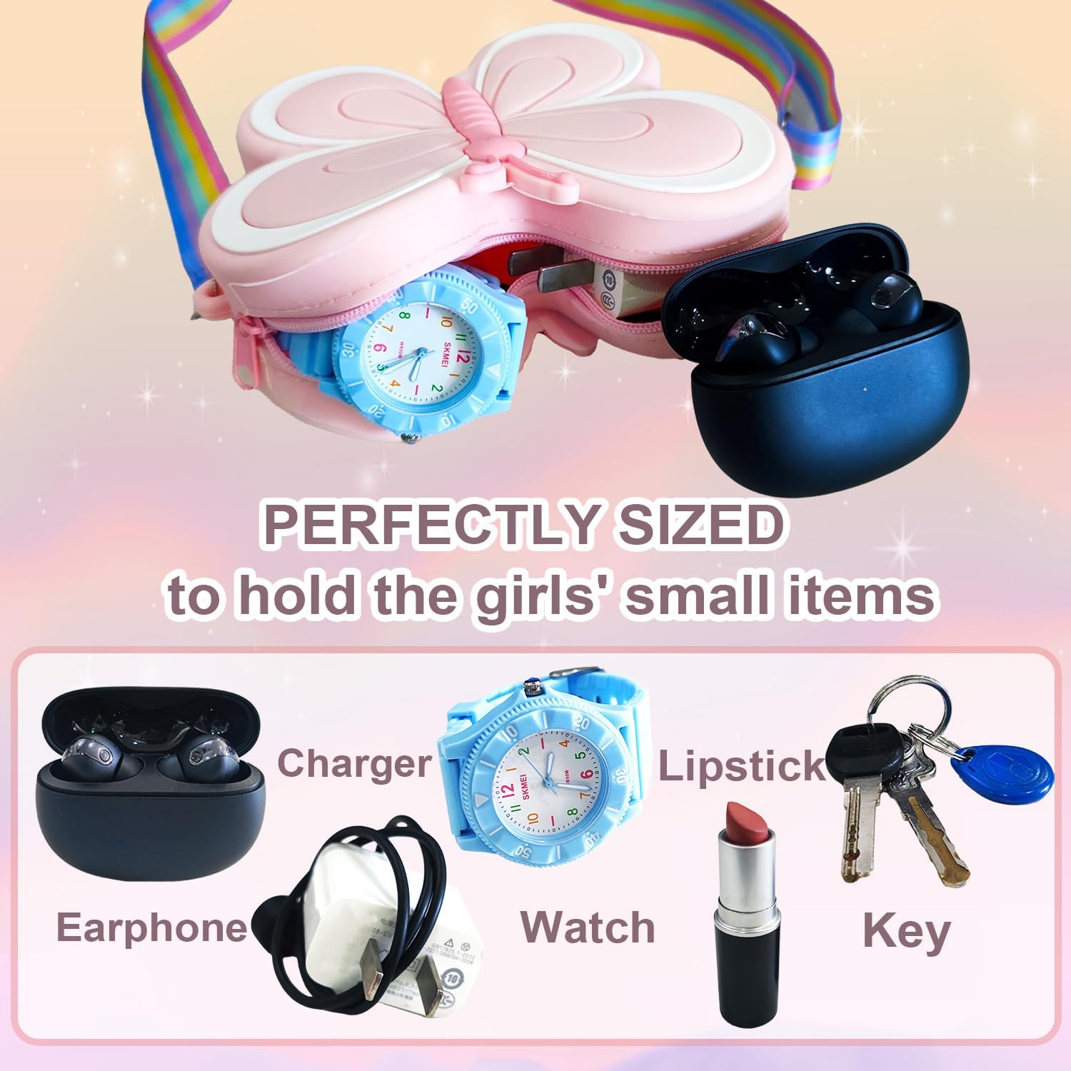 Girls' Cute Mini Crossbody Purse - Novelty Small Shoulder Bag for Little Girls
