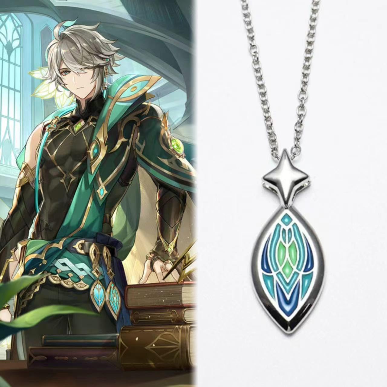 Amazon.co.jp: 原神 ネックレス ペンダント アルハイゼン アクセサリー