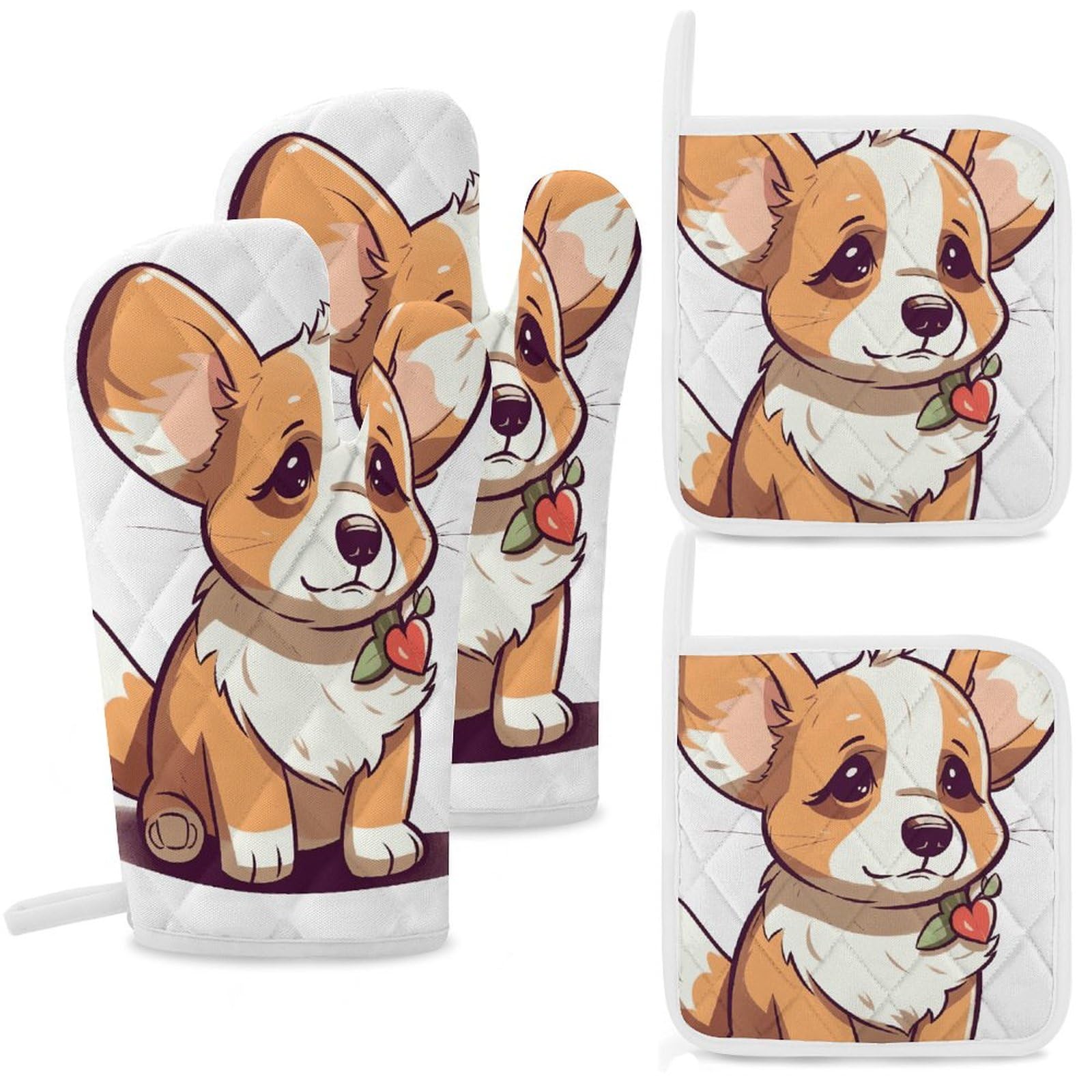 Gants de cuisine isolants Corgi pour ne plus jamais se brûler avec les plats du micro-ondes