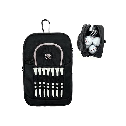 Golf Bag Pouch for Balls and Accessories | 3 Zipper