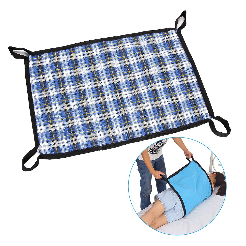 Positioning Bed Pad with Handles Incontinence Bed Wetting Protection Pad Transfer Belts for Lifting Seniors Bedridden Patient Medical Sliding Board Reusable Draw Sheets to Prevent Bedsores