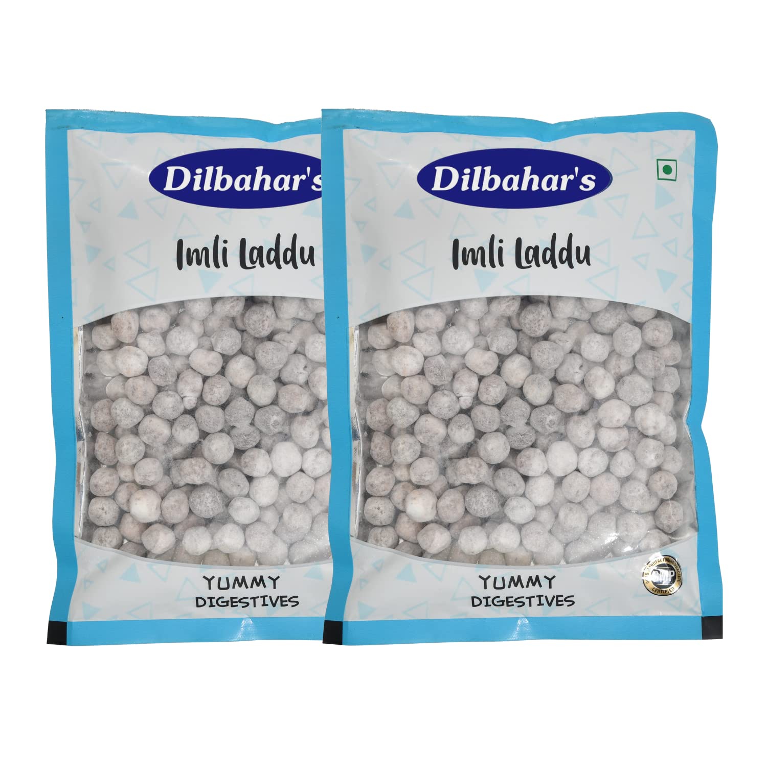 Dilbahar's Imli Laddu Small 400G Pack Of 2 | Imli Ladoo Candy | Mukhwas Mouth Fresheners | Digestive Imli Pachak Goli | Chatpati Imli Candy