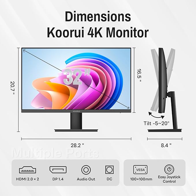 Monitor 32 Pulgadas 4K UHD 60Hz HDR10 miniatura 8
