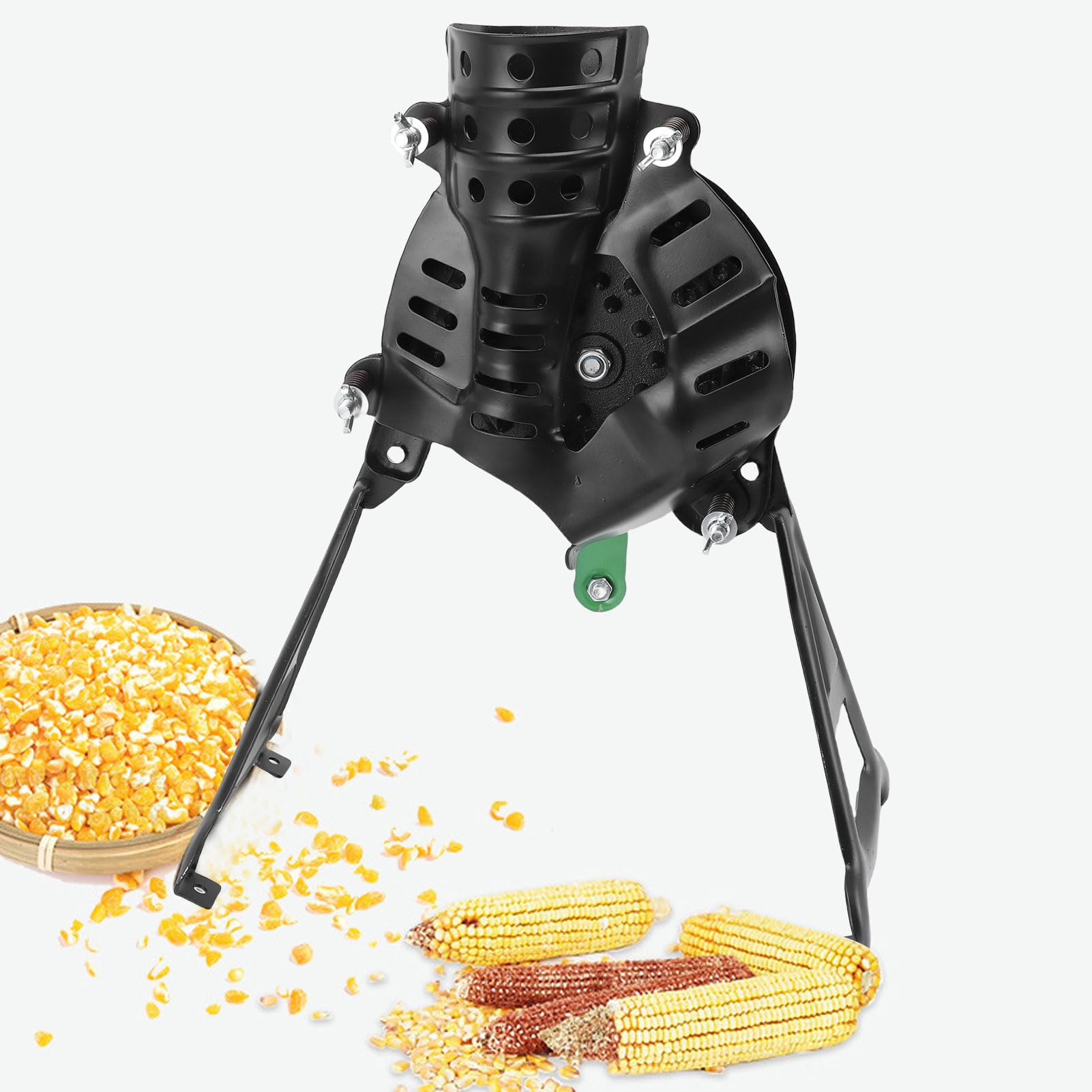 Cancellatore di Mais Manovella, Macchina per Trebbiatura di Mais, Sheller Manuale con Rivestimento Antiruggino 40-60 Kg di Tre Ore Efficienza per le Piccole Fattorie a Casa Uso