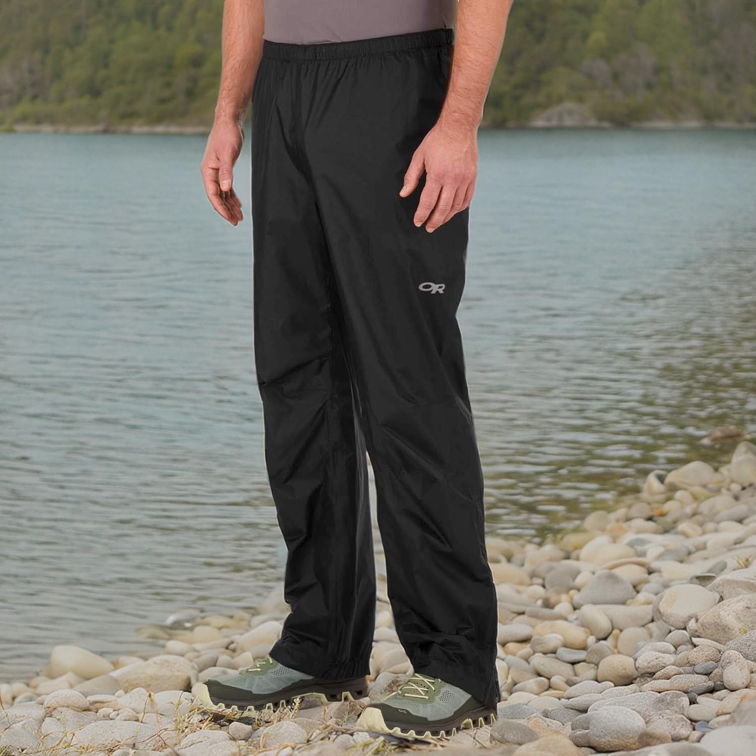 Outdoor Research Men's Helium Rain Pants – Breathable & Weatherproof Pants - Image 6