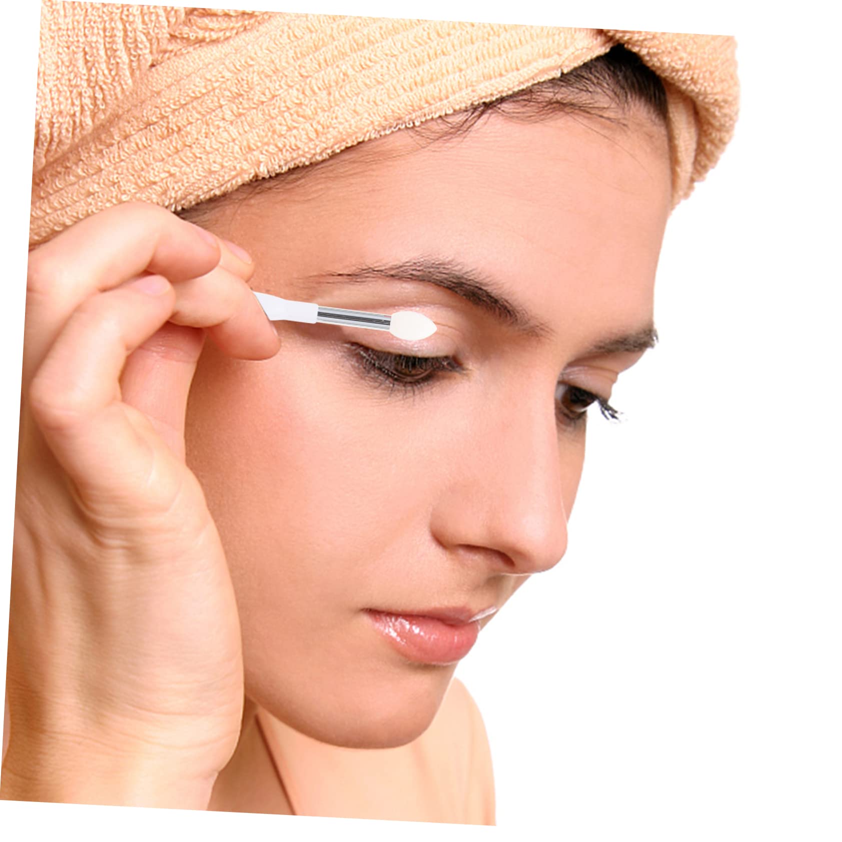 FOMIYES 4pcs Silicone Lip Brush Set Makeup Eyeshadow Applicators for Women Brush Cover Beauty Supplies for Cosmetics