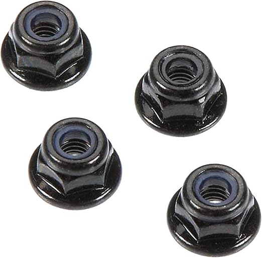 Arrma AR708001 Flange Lock Nuts (4-Piece), 4mm