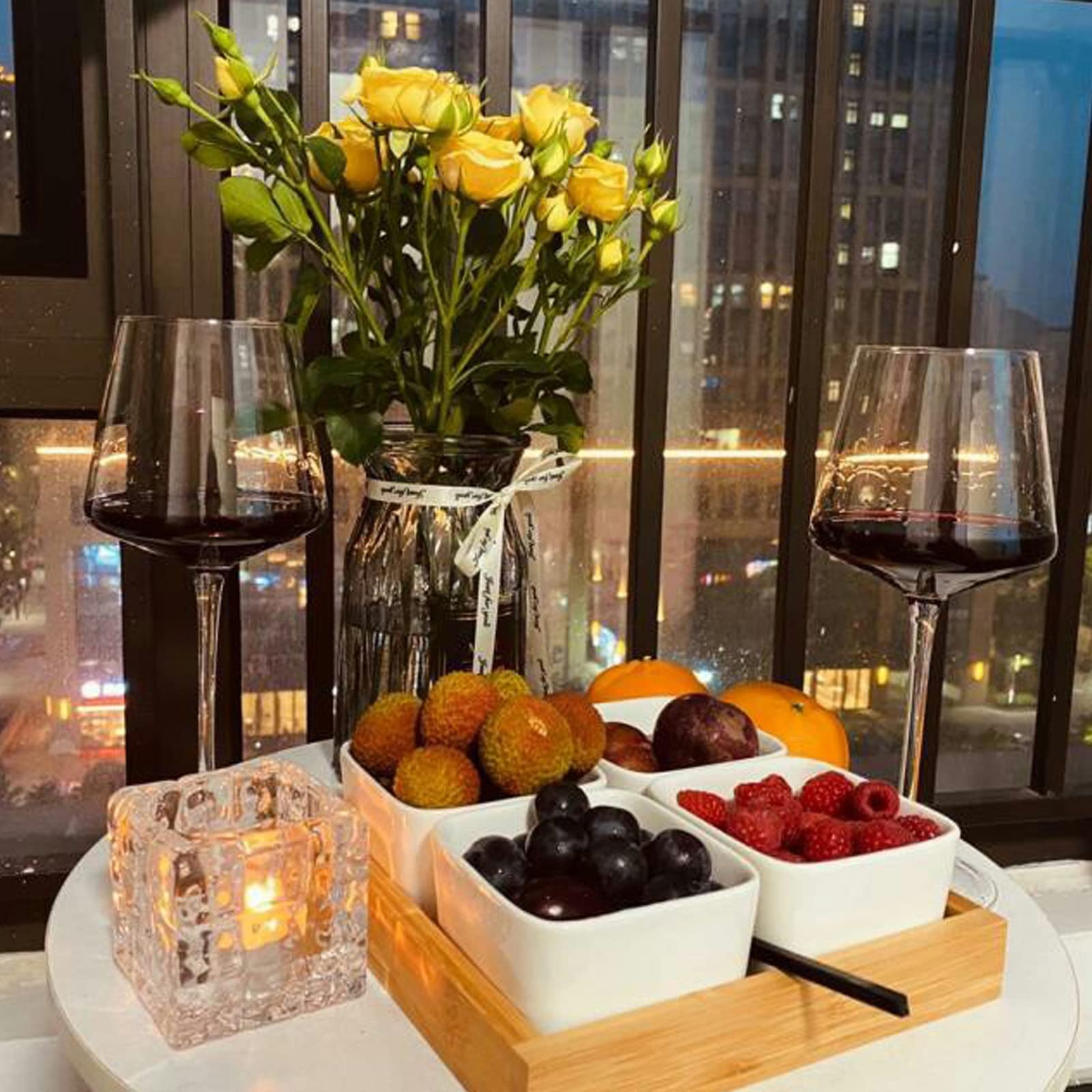 Set 6 Calici Da Vino Rosso Krosno Krista - 220 Ml - Vetro Cristallino - Lavabile In Lavastoviglie - Foto 13