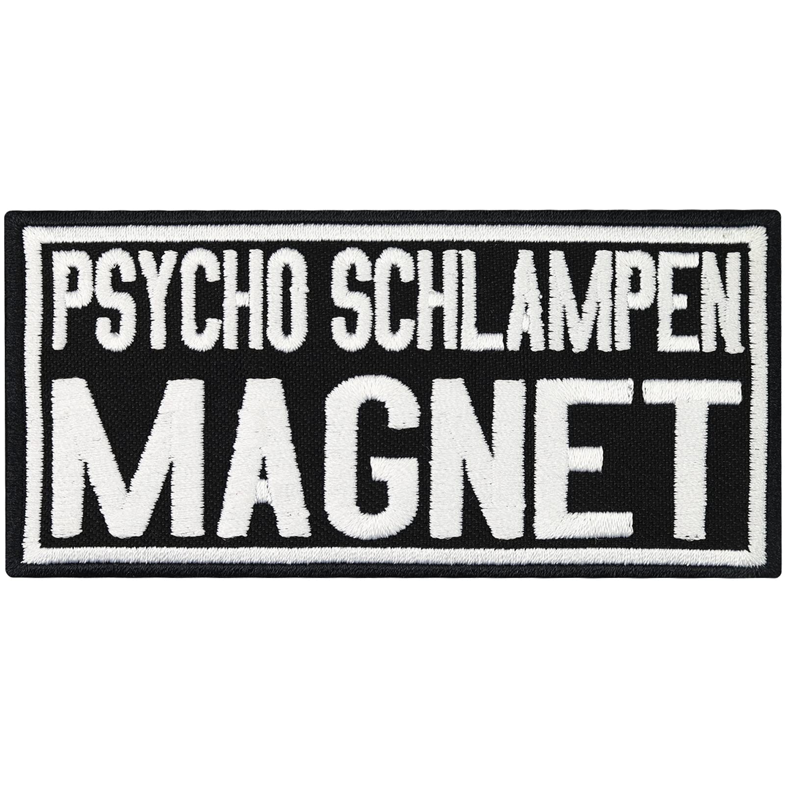 Psycho Schlampen Magnet OldLady Biker Rocker Girl Embroidery Patch Aufbügler