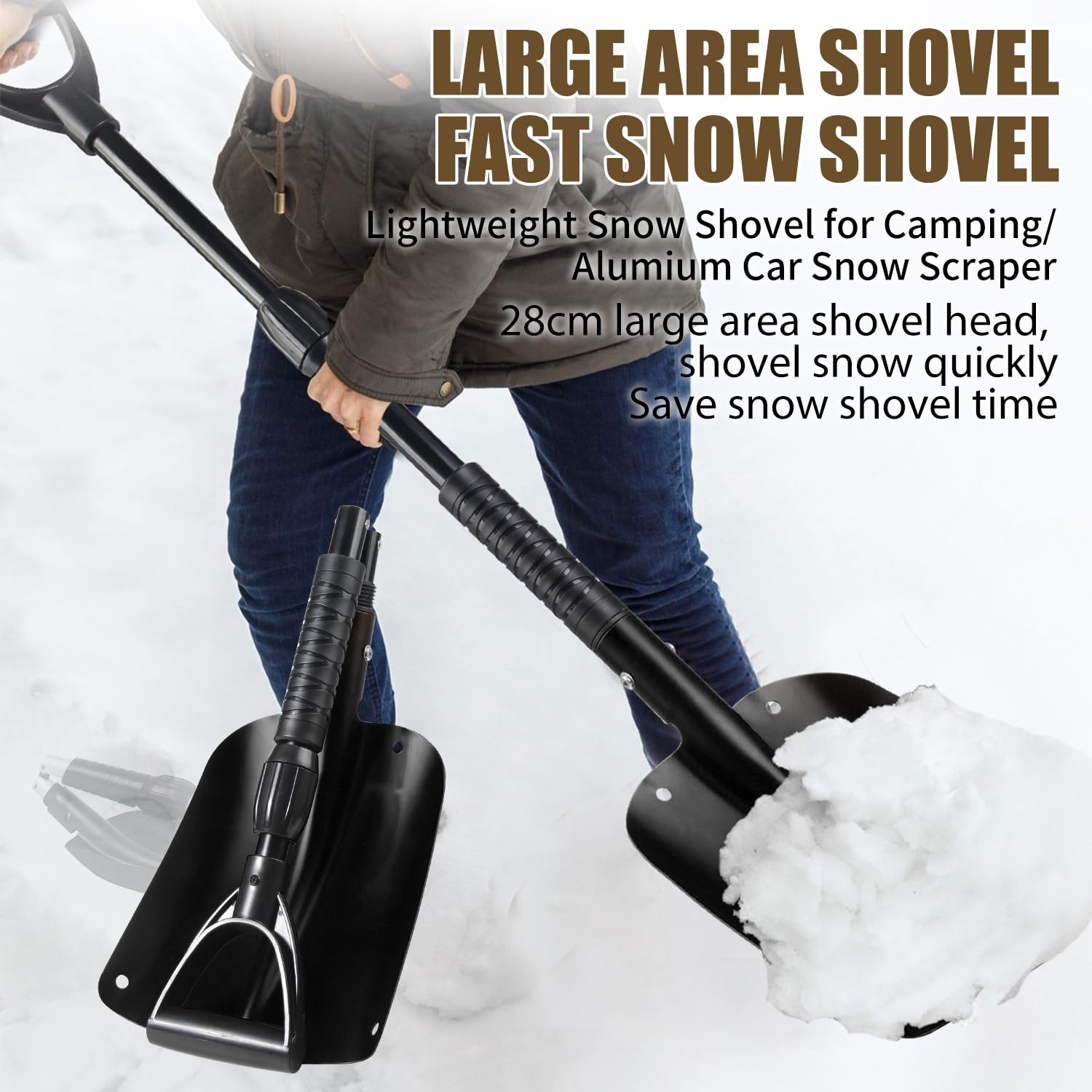 True Temper 2037300 Replacement Shovel Handle, 48-Inch