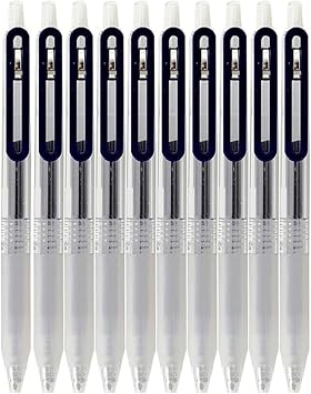 Rieort Ballpoint Pens 10 Pack Ballpoint Pens Retractable Rollerball Pens Smooth Writing Gel Ink Pens 05mm Neutral Pen for Office Study Lightweight