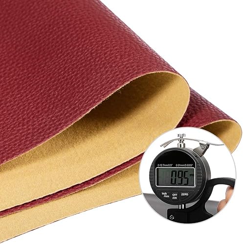 Miniatura 2 de TORRAMI Material de tela sintética suave de piel sintética, hojas de piel sintética, 1 yarda, 54 x 36 pulgadas, 0.037 in de grosor para tapicería,