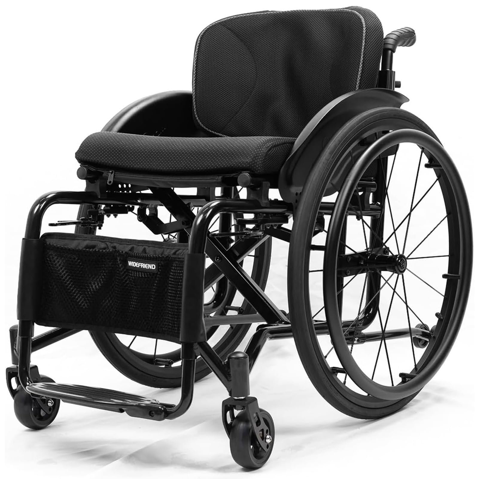 Silla de Ruedas Ligera de Aleación de Aluminio para Adultos - Plegable, Deportiva, Autopropulsada, Manual - Ayuda de Movilidad