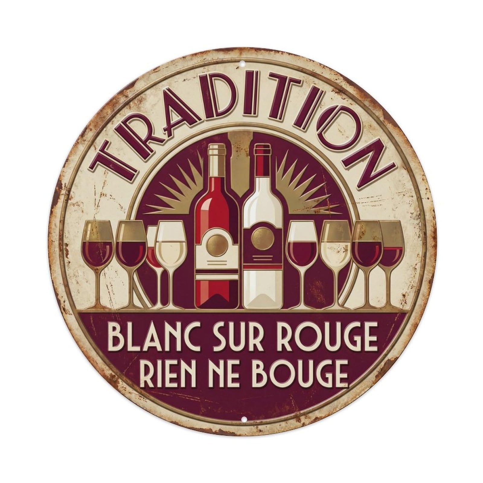 Tradition Humorous Gathering Tradition Metal Tin Sign