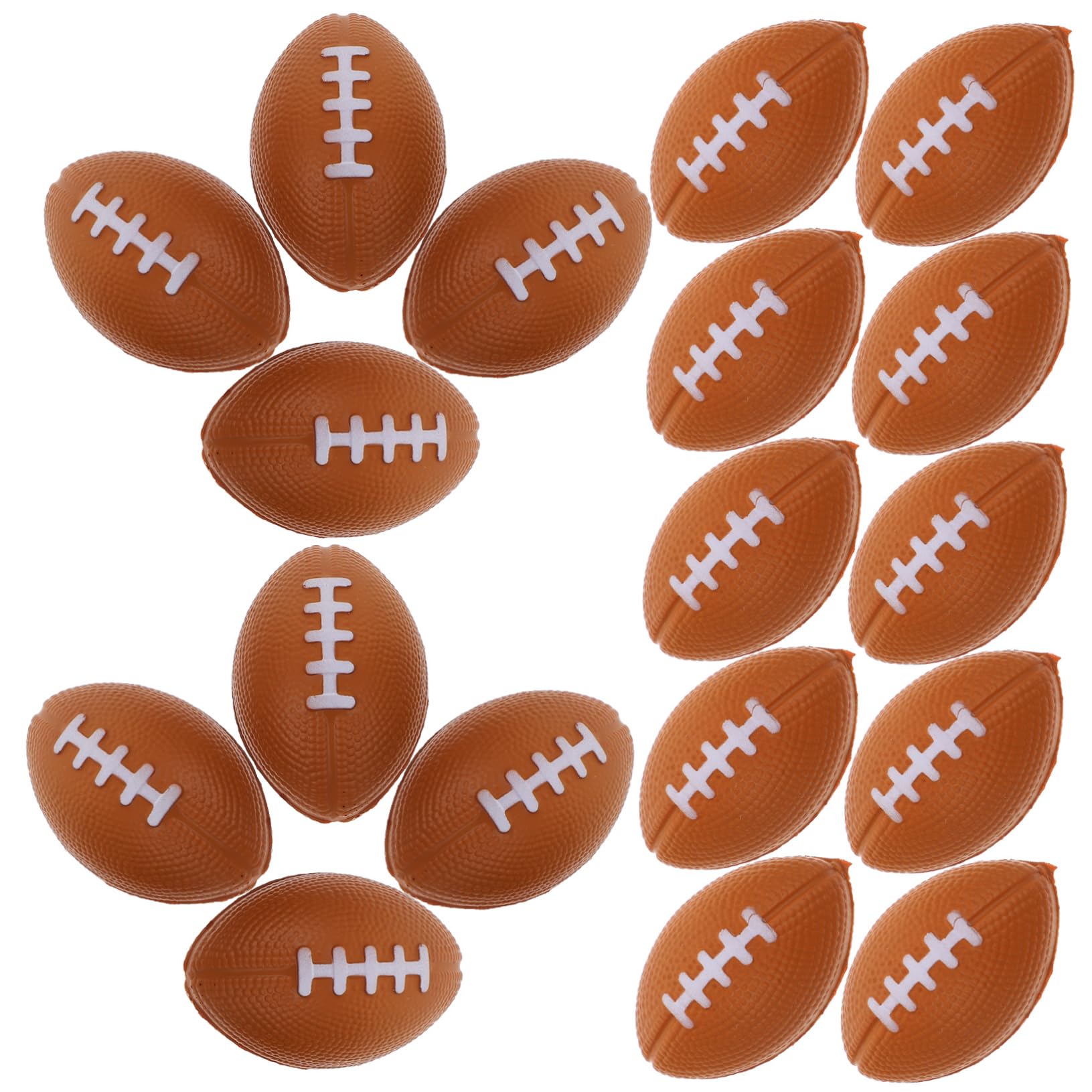 BESTonZON 40stücke Stressabbau Spielzeug Lustige Dehnbare Rugby Finger Spielzeuge Für Partys Und Mini Schaumstoffbälle Für Innenräume