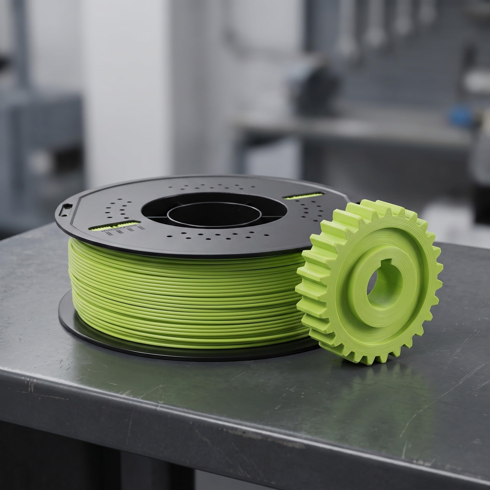 Filamento Pla para Impresora 3d Color Verde Alta Precisión y Acabado Mate