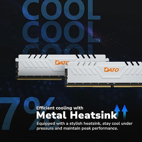 Miniatura 5 de DATO DDR5 RAM 32 GB (16 GBx2) 6000 MHz con disipador de calor dimm PC6000 CL38 1.35V PC5-48000 288 pines no ECC UDIMM módulo de memoria de