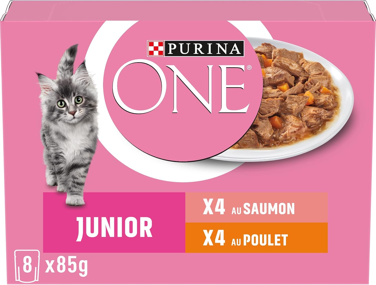 PURINA ONE Chat Kitten : Avis et Guide d’Achat sur les Effilés en Sauce Saumon et Poulet (8x85g) PURINA ONE Chat Kitten : Avis et Guide d’Achat sur les Effilés en Sauce Saumon et Poulet (8x85g)