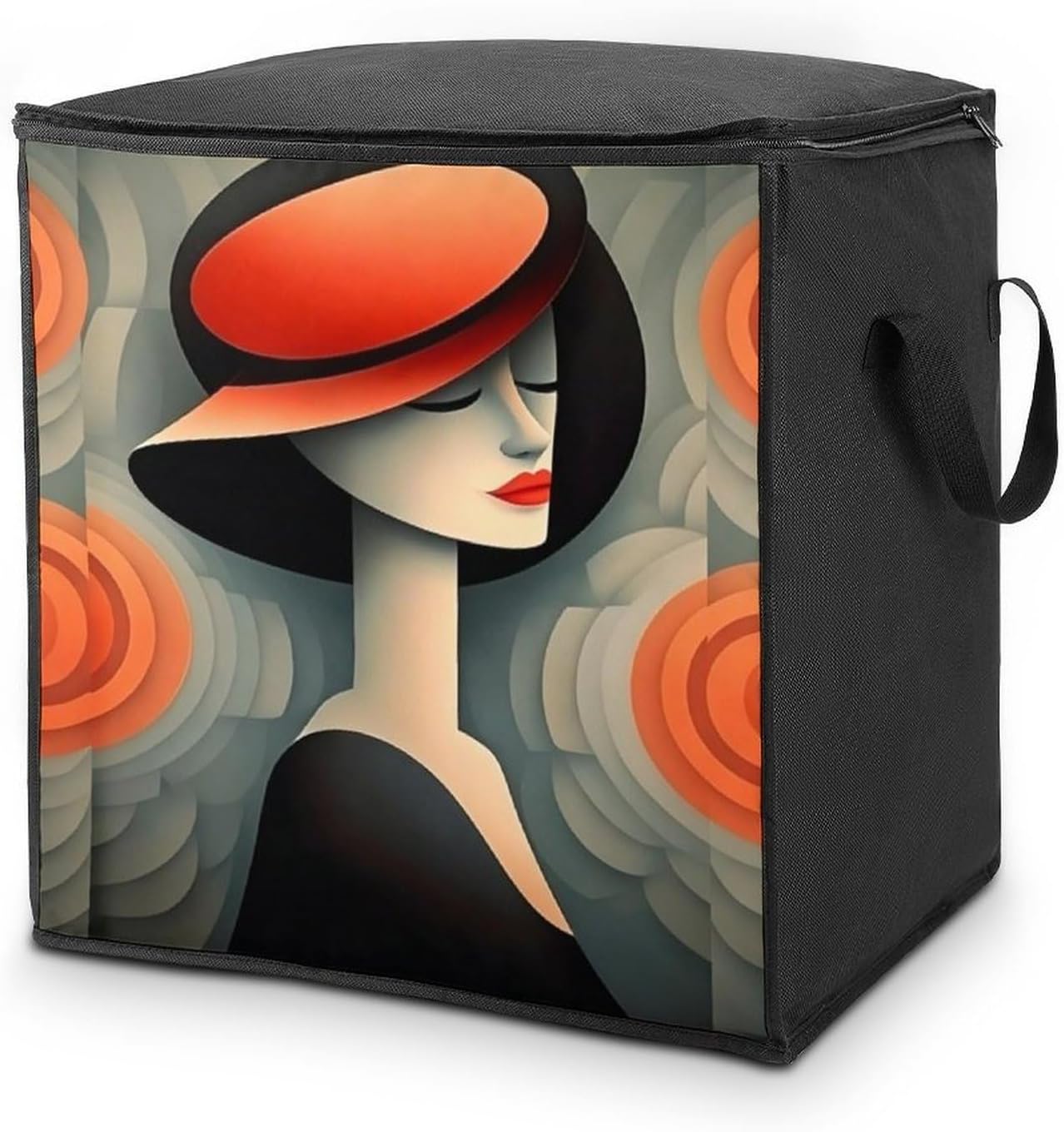 Sophisticated Lady Comforter Storage Bag Moving Bag | Clothes Storage Bins-70L,Moving Bag With Dual Handles For Easy Carrying, Zipper Design Durability for Home,Bedroom,Closet