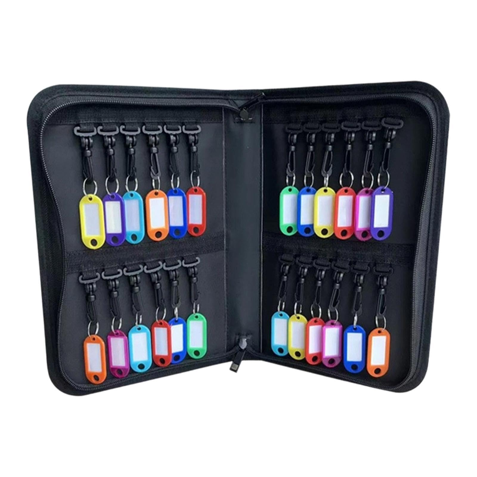 Portable Key Case Waterproof Fireproof Car Rental Office Zip Organizer Pouch with 24 Tags|Business & Industrial|Facility Maintenance & Safety|Access Control Equipment|Lock Boxes-image-22