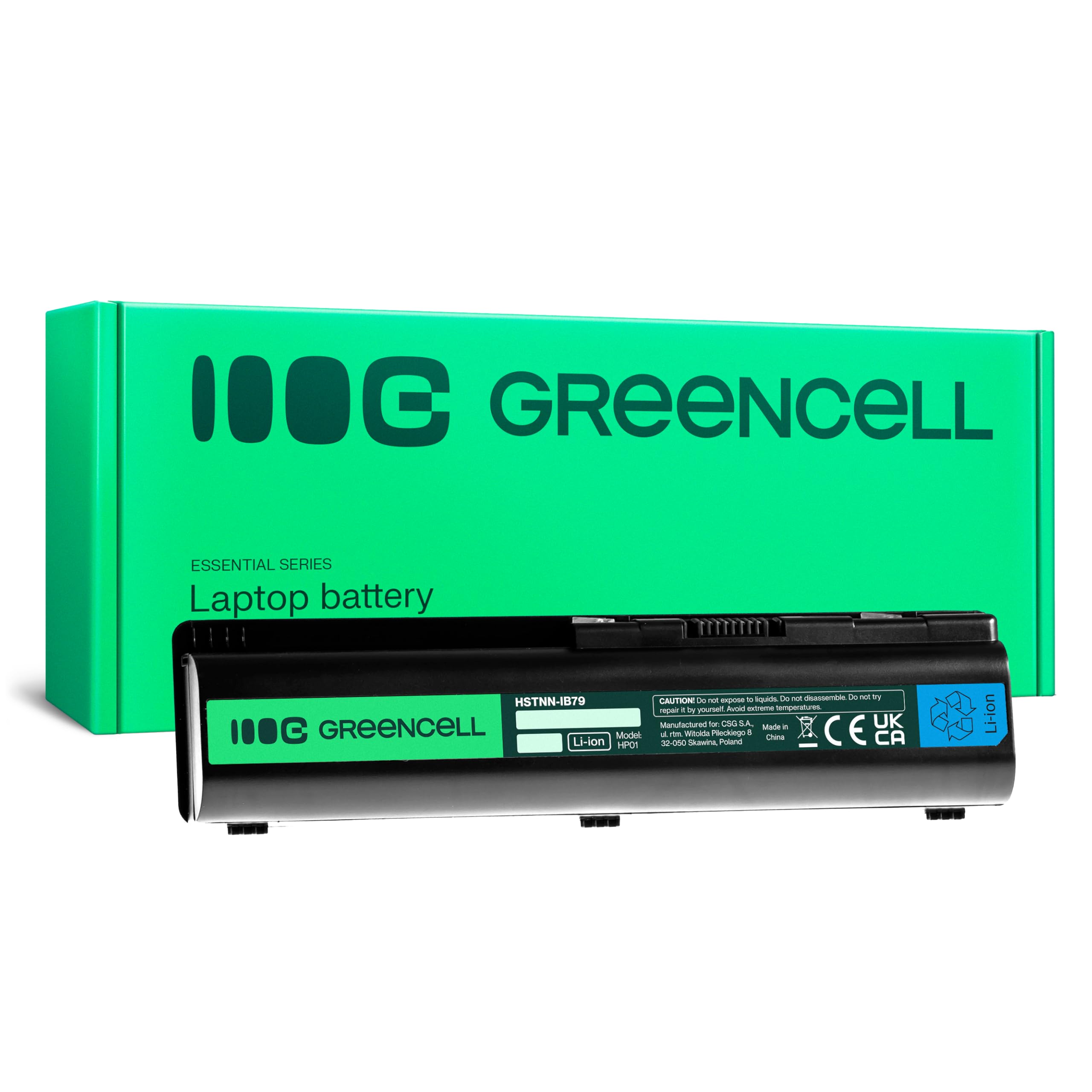 Green Cell Laptop Battery for HP Compaq Presario CQ40 - CQ71-489EZ, G50 - G71T-400, HDX X16, HDX16T, Pavilion 210-1098EI, 8057CZ, D6Z-2100, DV4 - DV6Z-2100