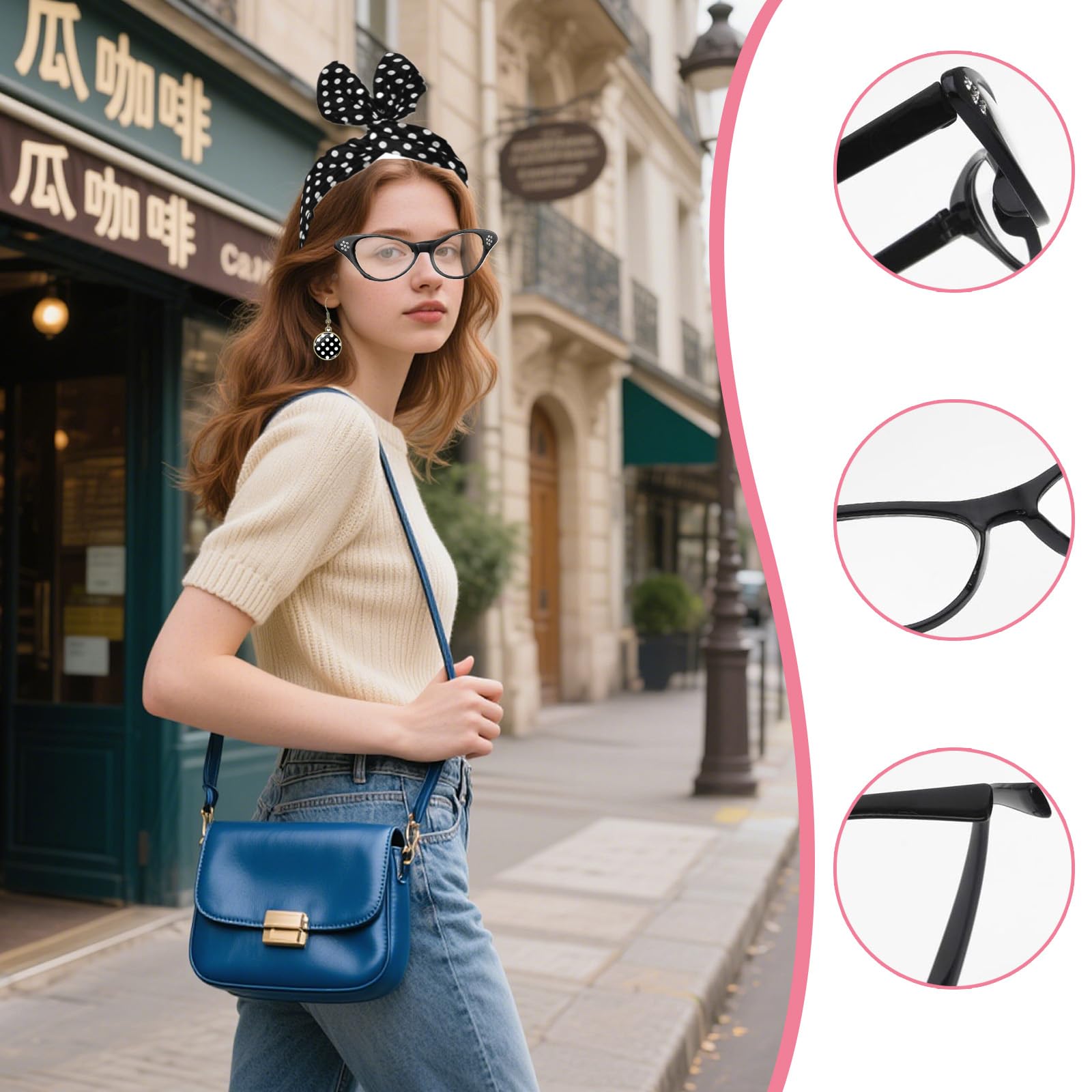 LIUQOBN 8 Pcs 50s Costume Accessories, Fancy Dress - Image 4