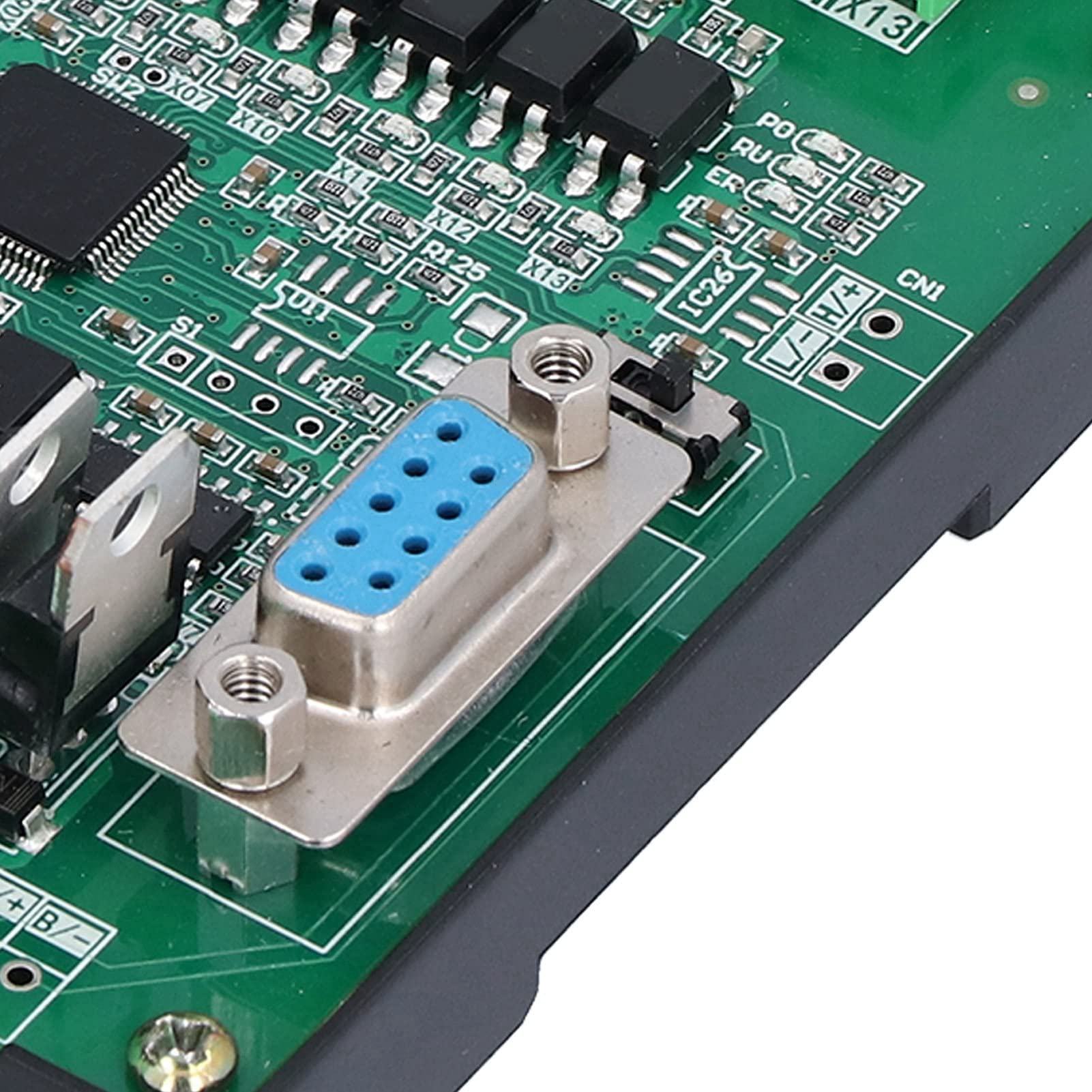 PLC Scheda di Controllo Industriale DC 24V Controller Logico Programmabile Relè 12 Ingresso 8 Uscita 2N20MT per il Controllo di Automazione Industriale(with Base)