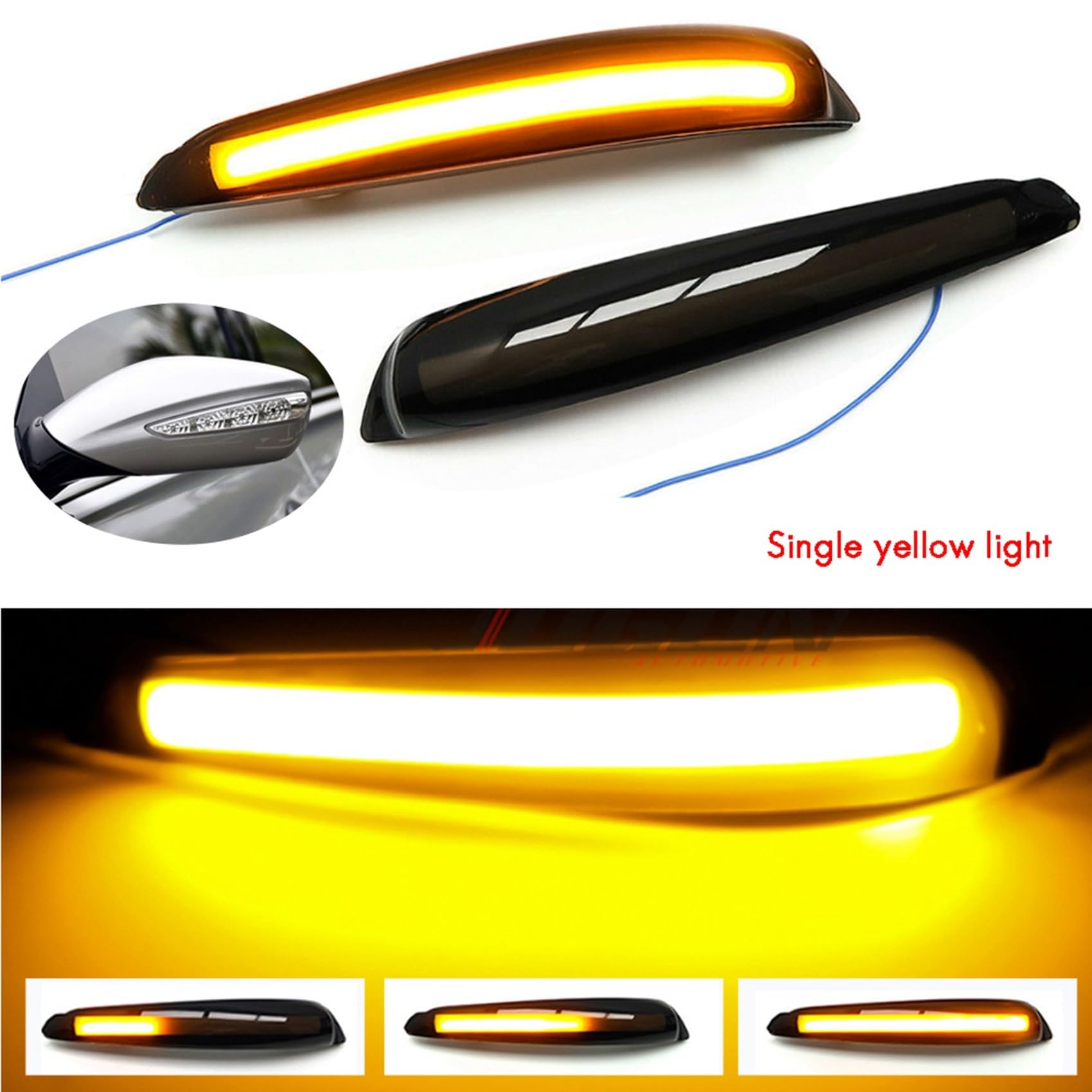 Compatible Con Hyundai Para Sonata I45 YF 2011 2012. Luz De Señal Giro Dinámica Para Coche, Luz Intermitente Espejo Lateral, Lámpara Secuencial, Intermitente Para Coche Luce Intermitente Lateral