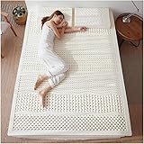 Colchão De Látex Premium 100% Natural Lichaensc Com Capa De Algodão, Compressão E Sem Deformação, Ventilação De Poros De Favo De Mel, Macio E Confortável, 2in