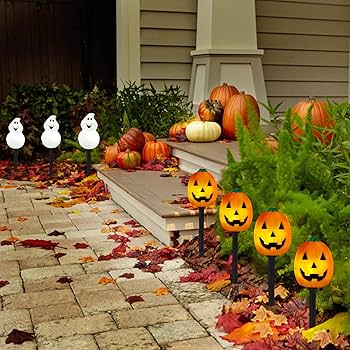 Amazon.com : Halloween Pumpkin Pathway Lights Outdoor, Set
