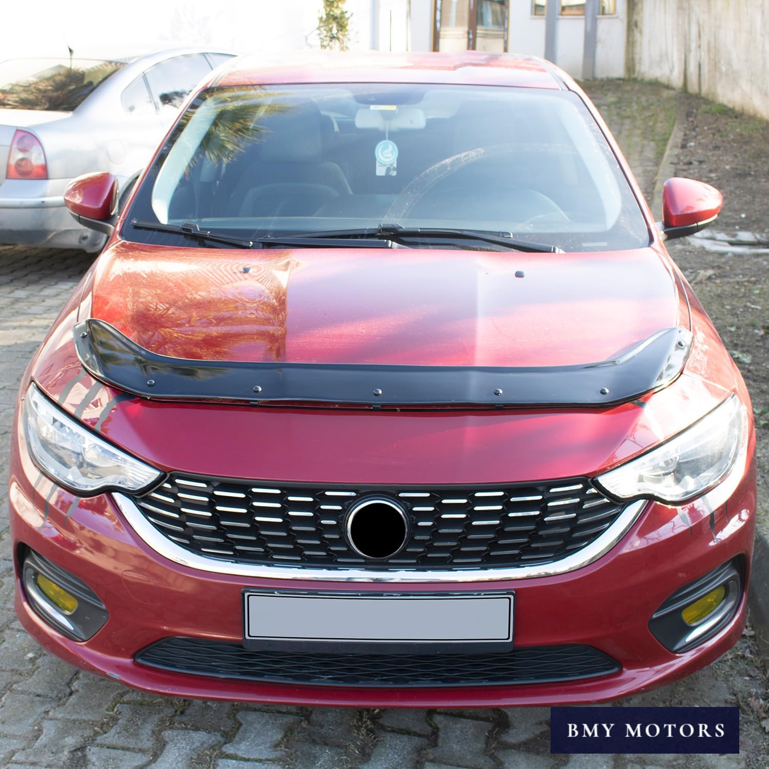 BMY Hood Deflector/Front Bug Shield Compatible for Fiat Egea Tipo 2015-2023 Hood Guard Bonnet Protector | Particles & Bug | Car Accessories
