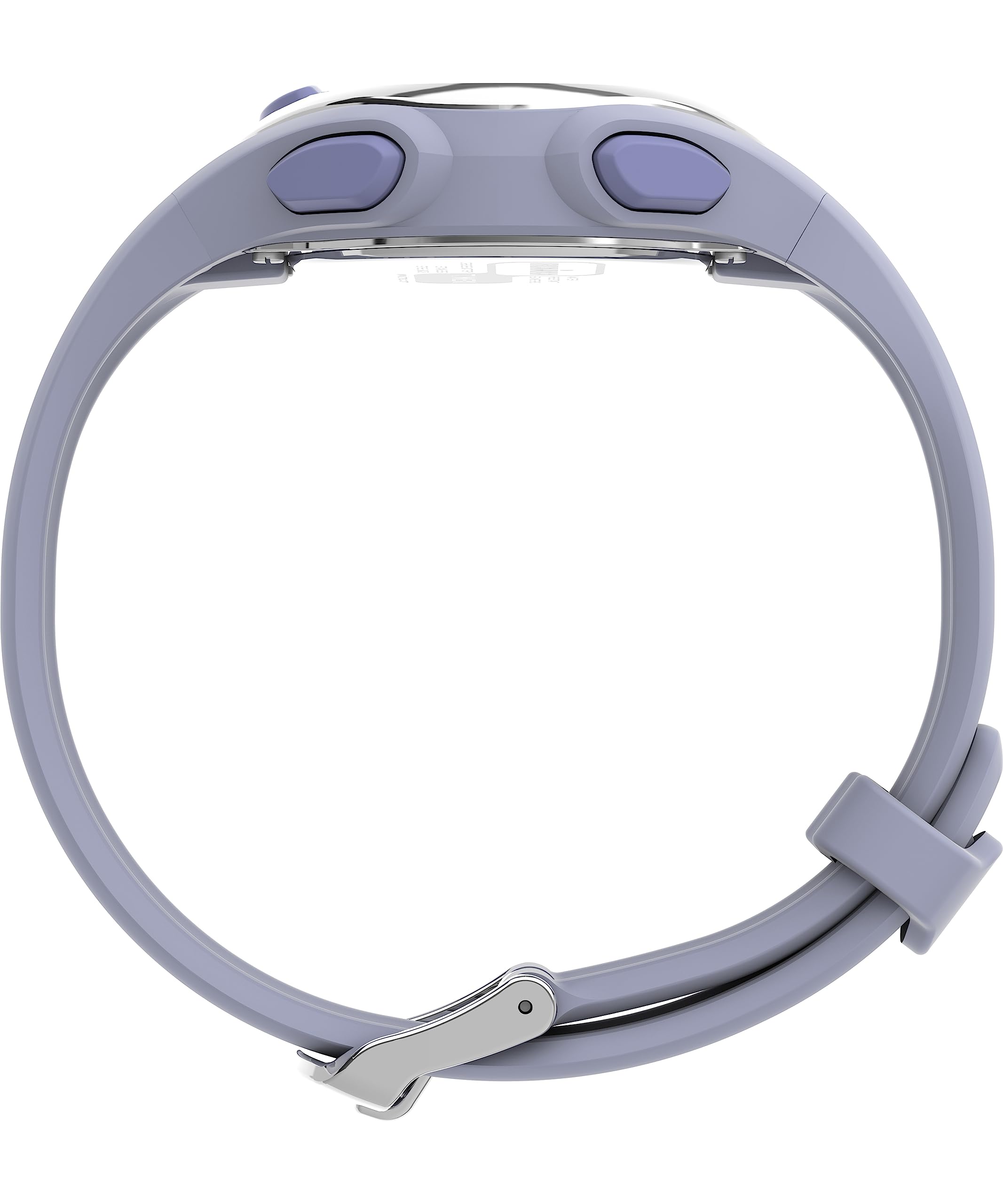 Timex Damenuhr Ironman E30, 34 mm, Violettes Armband, digitales Zifferblatt, Violettes Gehäuse, Violett – Ansicht 2