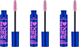 essence | I Love Extreme Volume Mascara Waterproof (Pack of 3) | Vegan & Cruelty Free | Free From Parabens-Alcohol, & Microplastic Particles