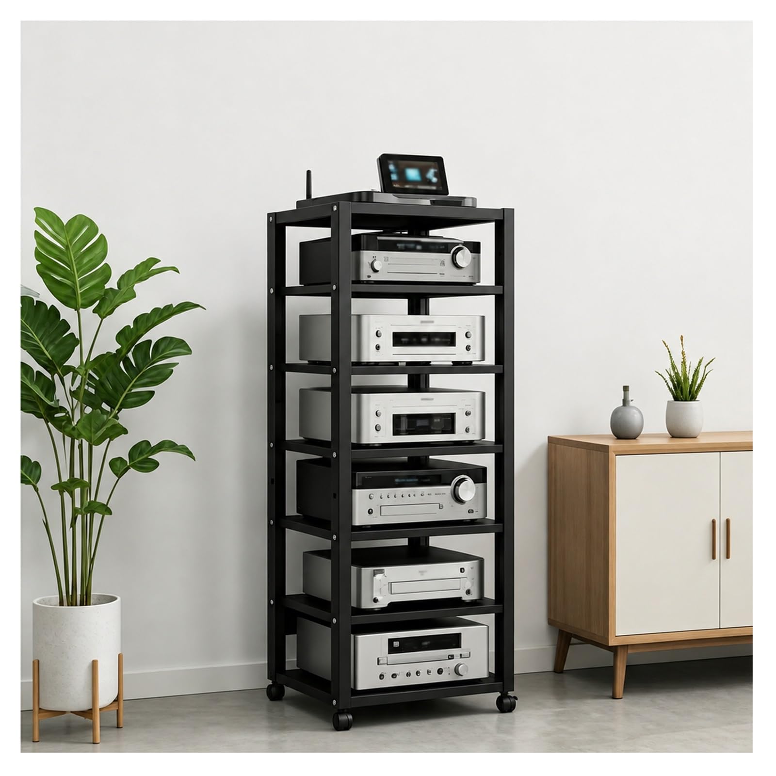 Supporto Stereo HiFi Rack Audio 5/7 Ripiani
