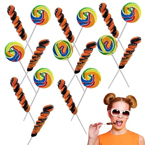 Fruidles Paleta variada de remolinos de Halloween, sabor a fruta mixta, envuelta individualmente (paquete de 12)
