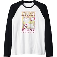 Madoka Magica Kyubey Collage Magic Creature Anime Raglan Baseball Tee
