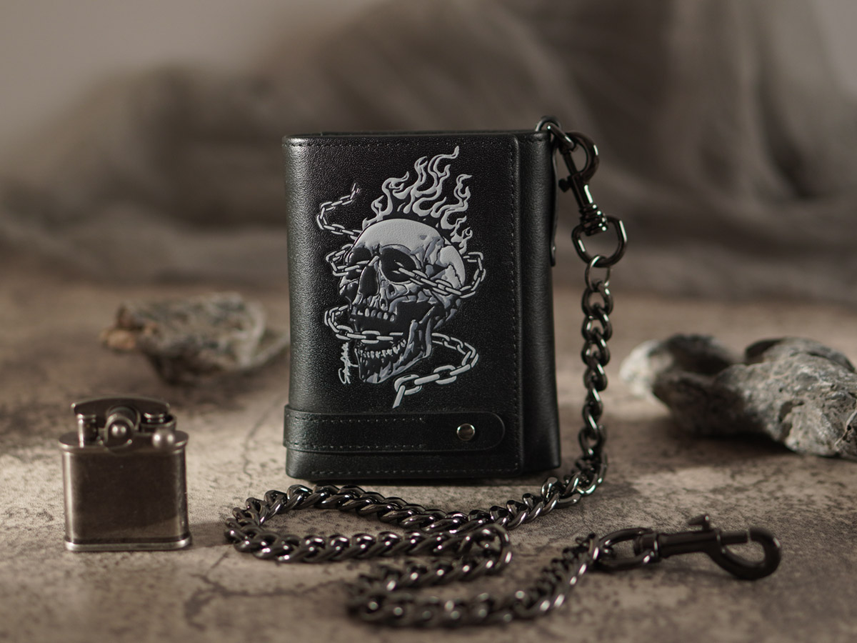 kmrii skull lether wallet chain 超希少 kmrii skull lether wallet chain 超希少 kmrii skull lether wallet