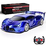 KULARIWORLD Remote Control Car 1/18 High Speed RC Cars Toys for Boys Girls Vehicle Racing Hobby with Headlight Xmas Birthday Gifts for Kids (Blue)