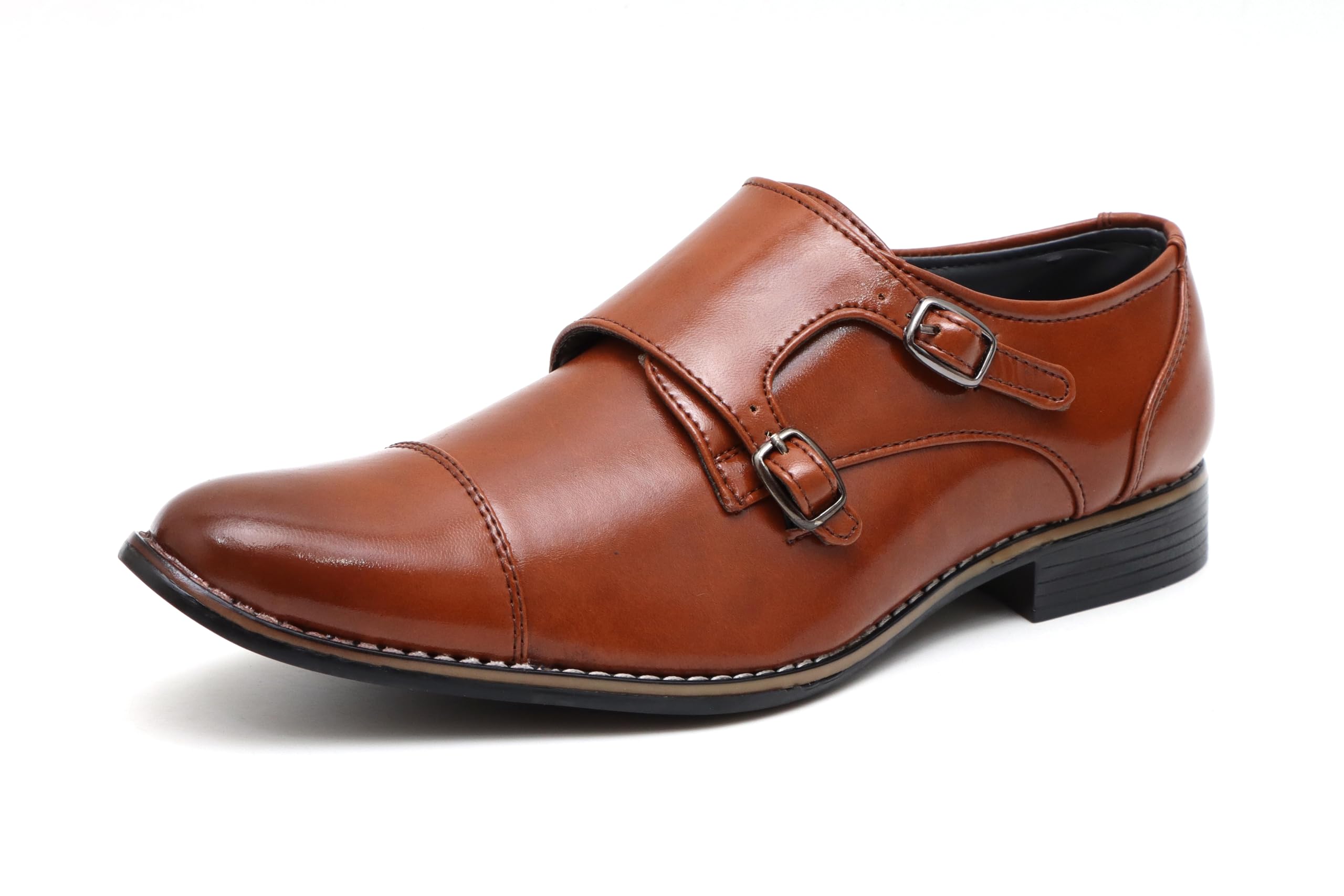 SIR CORBETT Men's Synthetic Qban Heel Formal Shoes