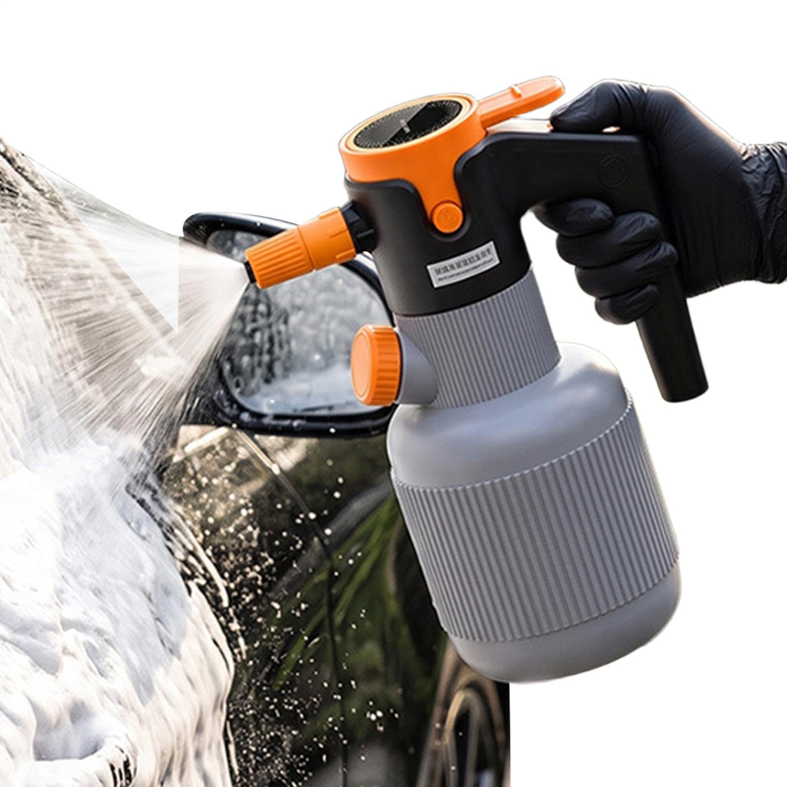 Pulvérisateur À Mousse 1,5 L sans Fil Buse Réglable Nettoyeur Électrique