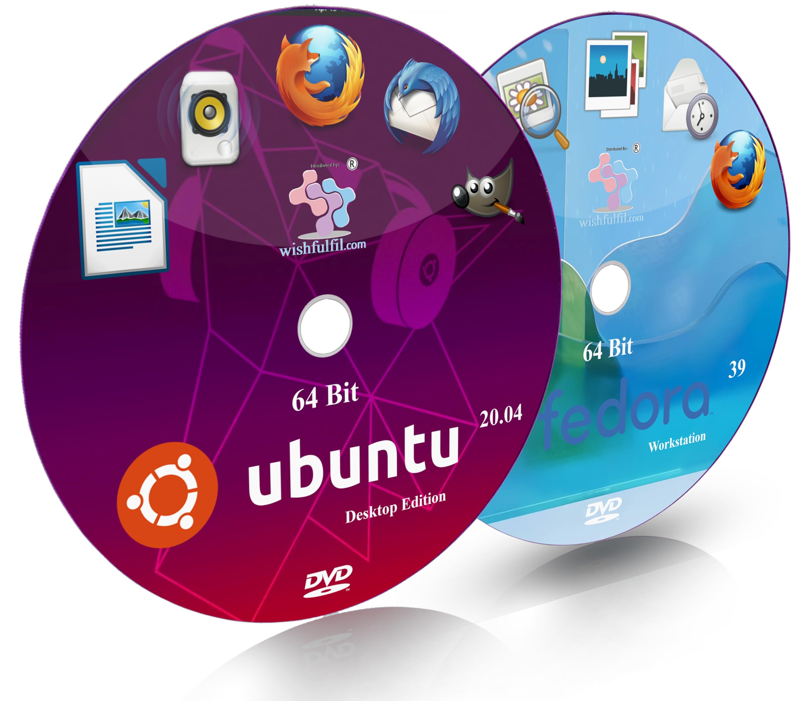 wishfulfil Fedora 39 GNOME and Ubuntu 20.04 GNOME 64 Bit Live Bootable Installation DVD (B07FLR9HTT) Amazon Price History, Amazon Price Tracker