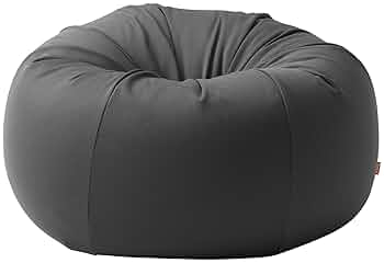 【美品】ハナロロ ビーズクッション オニオン 170L チャコールカバー+中材 ハナロロ】 ビーズクッション おっきいオニオン170リットル