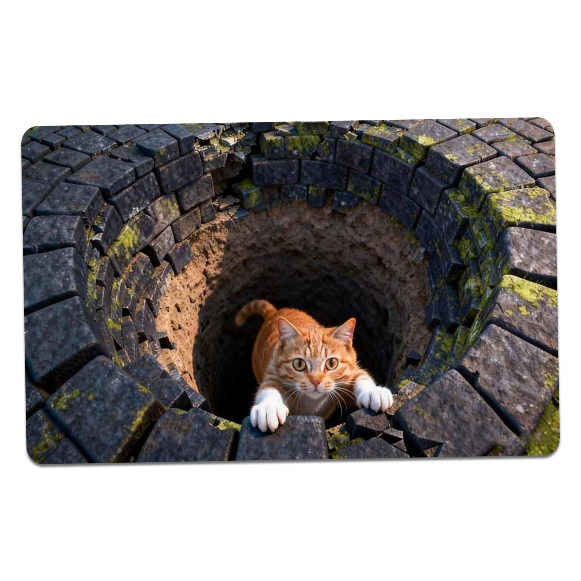 Tapis 3D antiderapant en velours cristal paillasson securise lavable pour cuisine