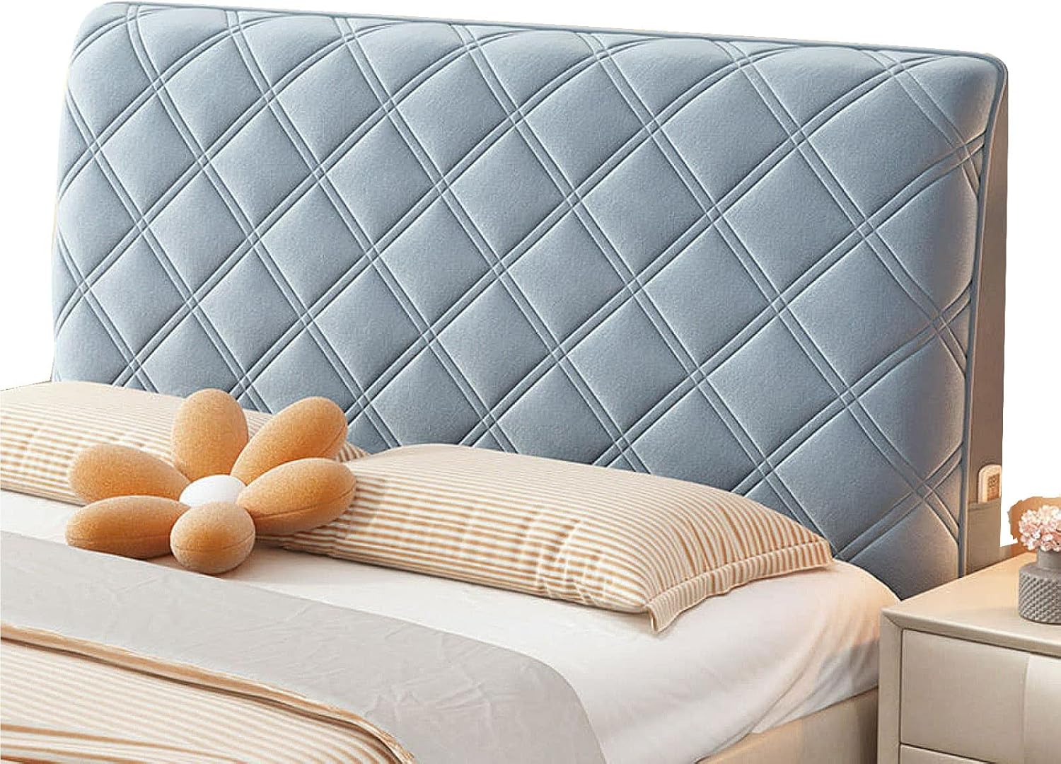 EFELIM Velvet Bed Headboard Slipcover for Queen Full Twin