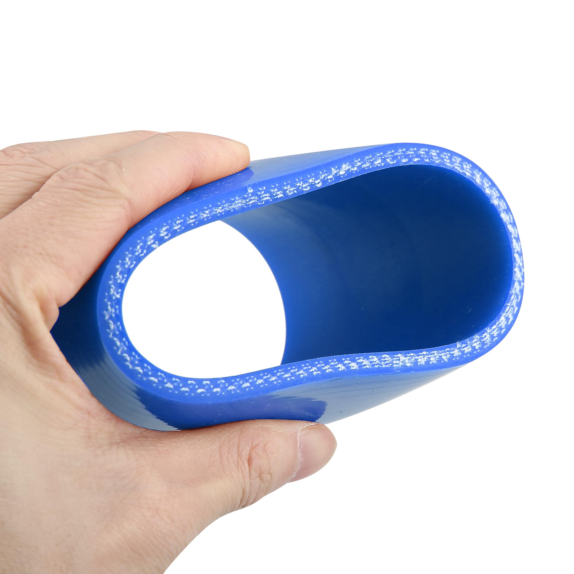 X AUTOHAUX Manguera De Silicona Azul 57mm 2,25 Pulgadas Codo 45° - Refuerzo Para Sistema De Enfriamiento, Resistente A Altas Temperaturas