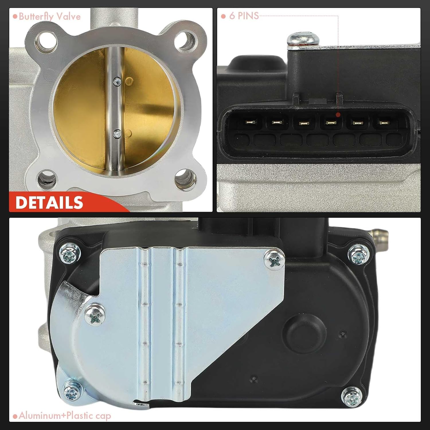 A-Premium Electronic Throttle Body Compatible with Mitsubishi Outlander 2004-2006 2.4L, Eclipse 2006-2012 2.4L, Lancer 2004-2006 2.4L, Galant 2004-2009 2.4L 3.8L, Galant 2010-2012 2.4L