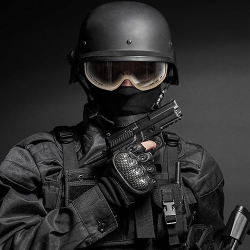 Miniatura 8 de Qavctw Airsoft - Gafas tácticas de seguridad para disparos, lentes transparentes, protección para los ojos, para disparar, caza, paintball