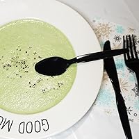 Vista 6 de POSATE Heavyweight Plastic Spoons, Black, Pack of 100, Disposable Utensils for Party Supply