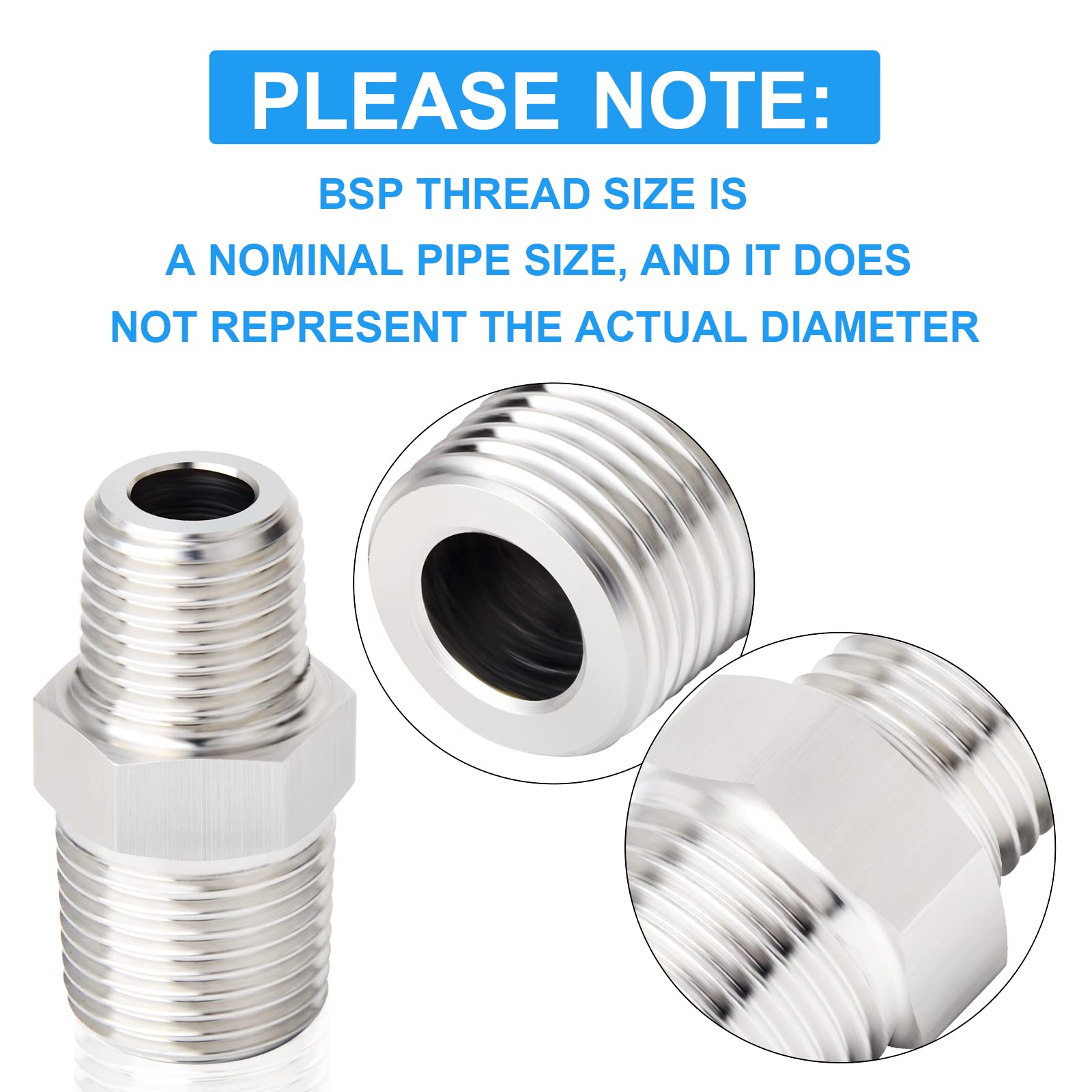 6 Mm X 6 Mm X 3/8" Inch BSP Male Thread Tee Branch One Touch Push In T - View #9