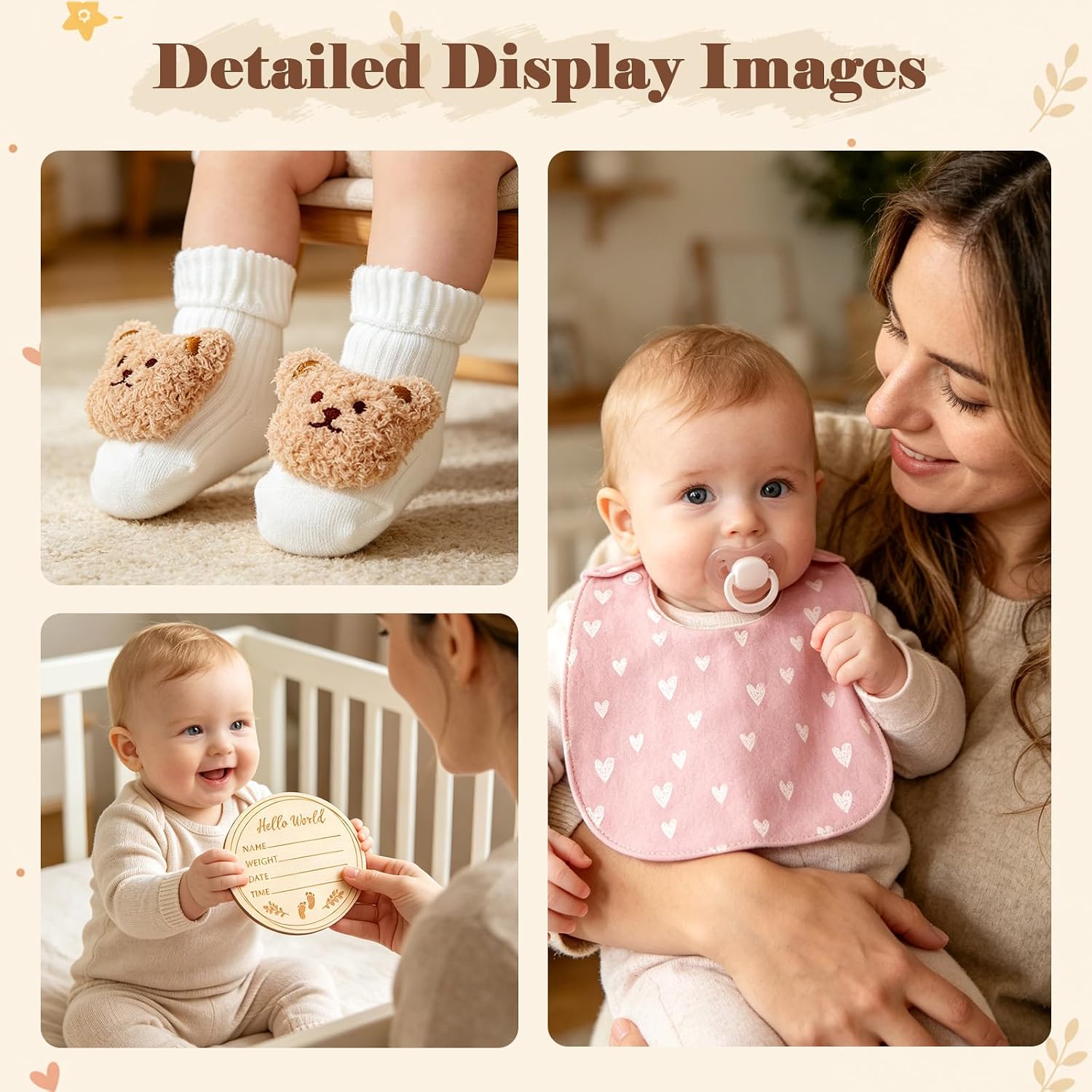 Golray Baby Shower Gifts for Girls, Newborn Baby Gift Basket Set